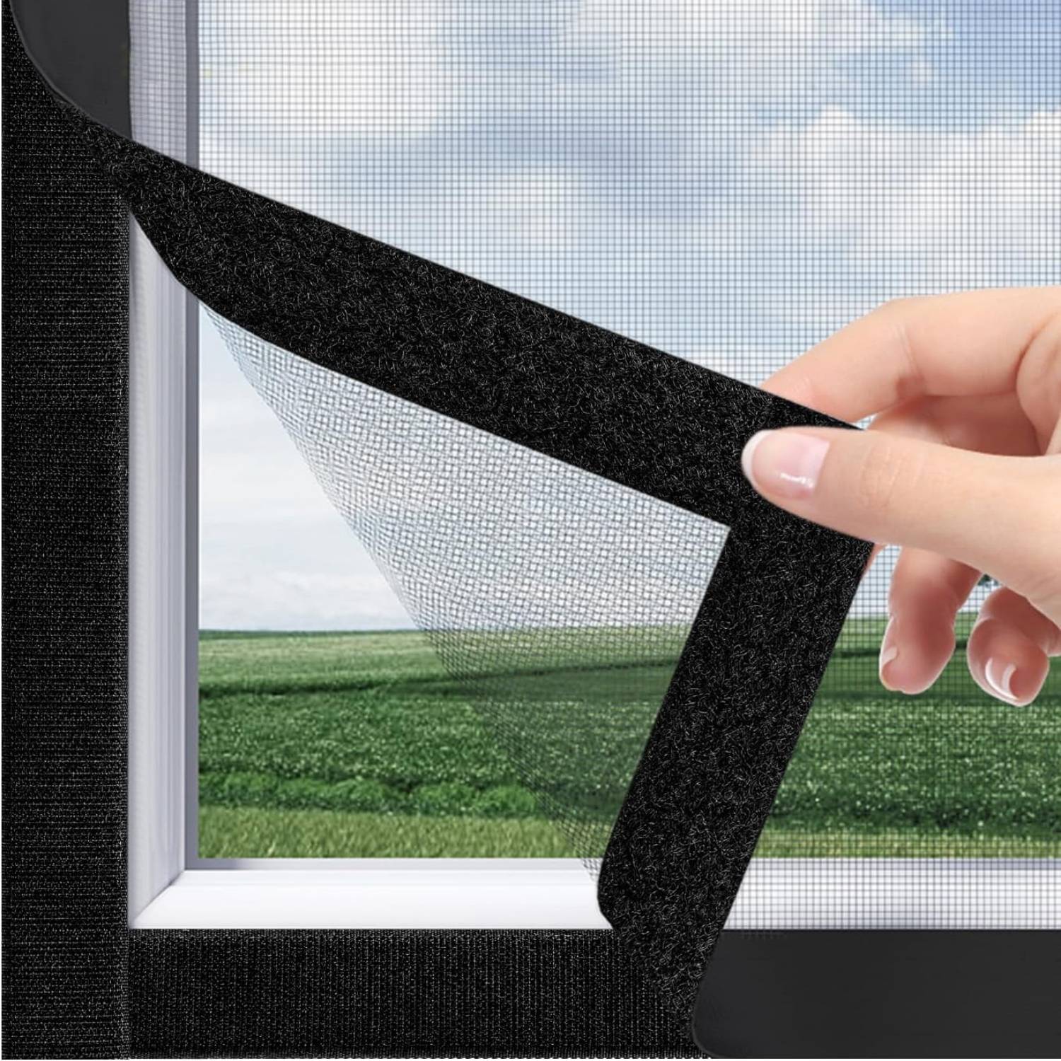 Velcro Window Screens | Adjustable Window Screen | Window Screen With Velcro: image 5