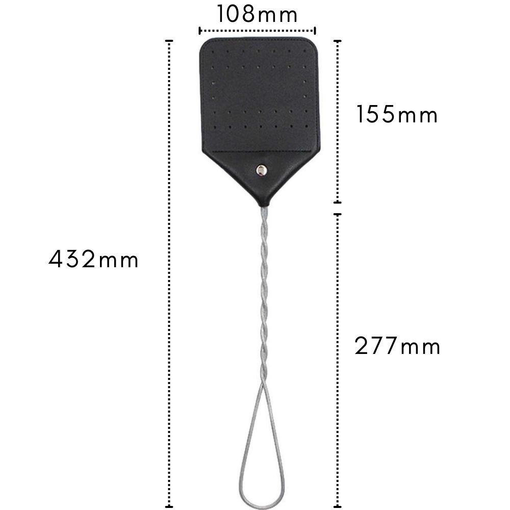 Leather Fly Swatter | Heavy Duty Flyswatter | Leather Insect Swat: image 3